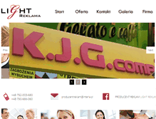 Tablet Screenshot of light-reklama.pl